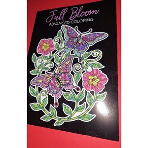 Full Bloom Advanced Flowers Coloring Adult Coloring & Activity Book